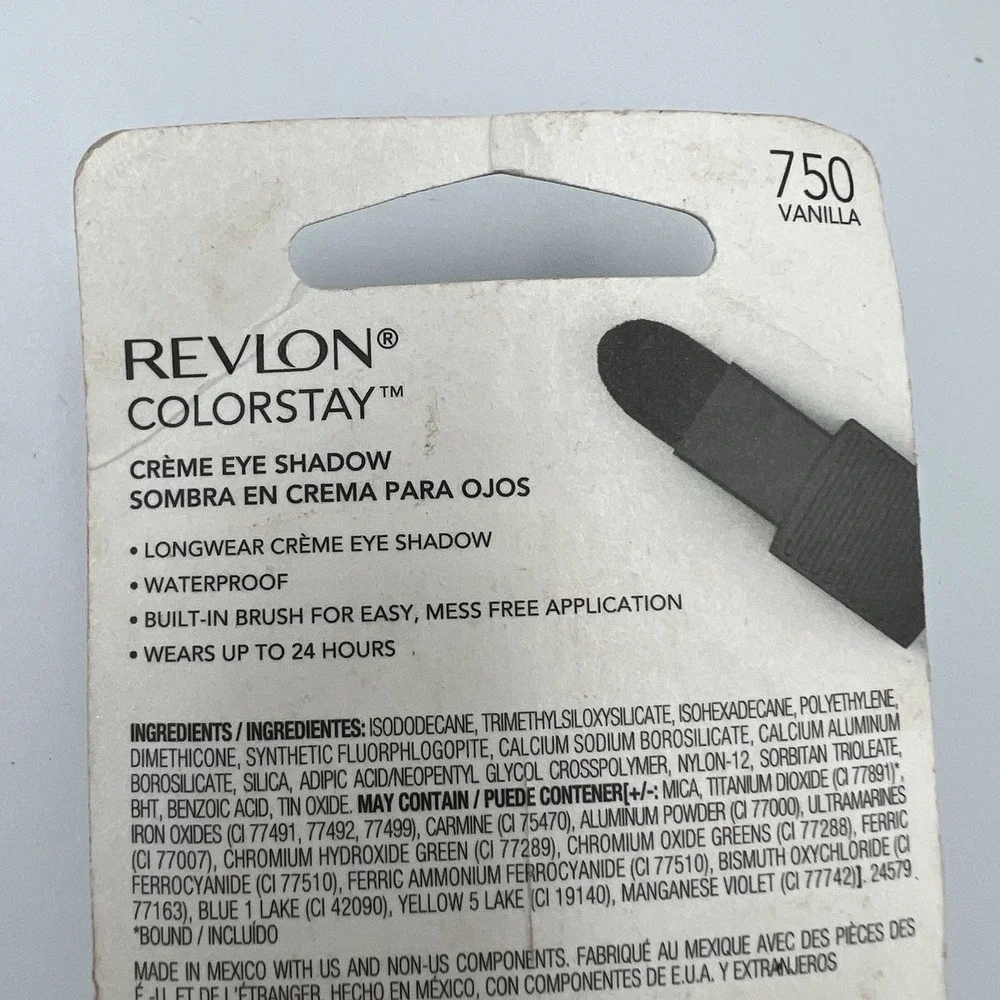 NEW RevlonColorStay Cream Eye Shadow 0.18oz 750‎ Vanilla Long Lasting Waterproof